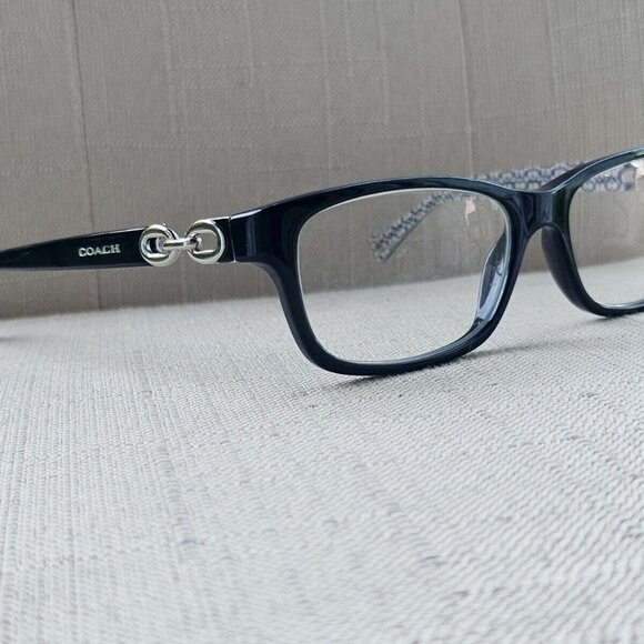 Coach Glasses Frame Black/Black White Sig C 52[]16 135 FANNIE HC6052 Eyeglasses - Picture 2 of 12